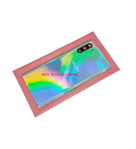 Samsung Galaxy NOTE 10 Arka Pil Batarya Kapağı (CAM+KAMERA LENSLİ) GRİ