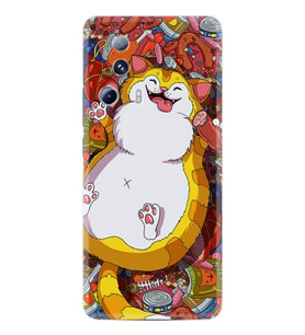 Xiaomi Mi 13 Lite Kılıf Silikon Desen Özel Seri Tombul Kedi 1739