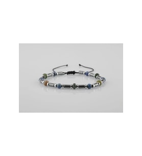 Hint Akik-Lapis Lazuli-Hematit Doğal Taş Bileklik