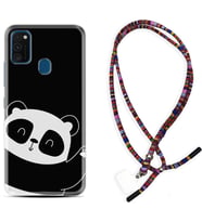 Samsung M21 M22 M23 M30 M31S M32 Kılıf Boyun Asklı Rasta Silikon Bay Bay Panda 1784