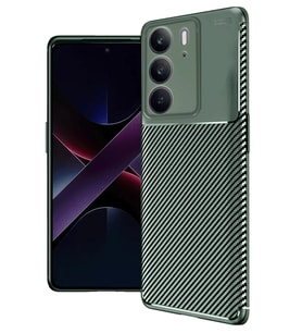 Durukar® Realme C75 4G Auto Focus Karbon Kapak - Koyu Yeşil