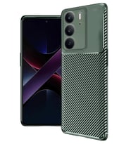 Durukar® Realme C75 4G Auto Focus Karbon Kapak - Koyu Yeşil