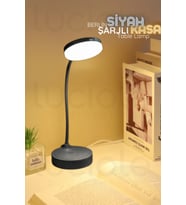 Şerit LED CT-8440 Berlin Şarjlı Dokunmatik Dimmerli 3 Renk LED Masa Lambası - Siyah