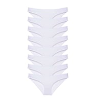 8 adet Süper Eko Set Likralı Kadın Slip Külot Beyaz