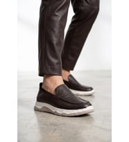 Luciano Bellini 26K-E16401 Formal Erkek Casual Ayakkabı Kahverengi