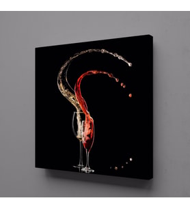 İÇKİLERİN SIÇRAMALARI KANVAS TABLO 40x40cm (Karışık)