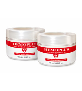 Hemoplus 100 ml Bitkisel İçerikli Cilt Bakım Kremi x2