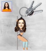 Kişiye Özel Karikatür Tasarım Anahtarlık 97171
