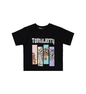 Tom And Jerry Kız Çocuk Tişört 2-5 Yaş Siyah