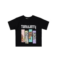 Tom And Jerry Kız Çocuk Tişört 2-5 Yaş Siyah