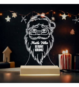 Tonton Noel Baba Kişiye Özel 3D Lamba