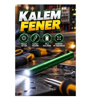 Kompakt LED Kalem Fener – Klipsli, Pilli ve Çok Amaçlı