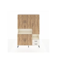 Arges Dolap 10 Raflı 2 Çekmeceli 5 Kapaklı 132x30x195 Aytaşı-Çam/Aytaşı