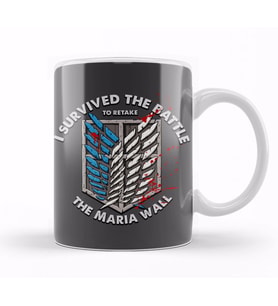 Attack On Titan Maria Wall Kupa Bardak Porselen