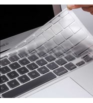 Apple Macbook Pro 13.3inç 2020 A2338 Klavye Koruyucu Şeffaf Silikon Ped (Renksiz)