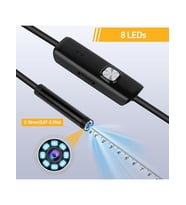 BLUE İNTER CMR72 Işıklı 10M Endoskopi Kamerası 1080P Hd Su Geçirmez IP67 8 LED Android ve Ios (Siyah)
