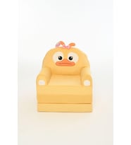 Portatif, Yıkanabilir, Katlanabilir Peluş Çocuk Koltuğu 120 Cm (Sarı)