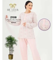 HF Club 2108 Kadın Uzun Kollu Pijama Takımı