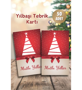 Yılbaşı Tebrik Kartı, Yeni Yıl Tebrik Kartı, Noel Kartı, Mutlu Yıllar Kartı