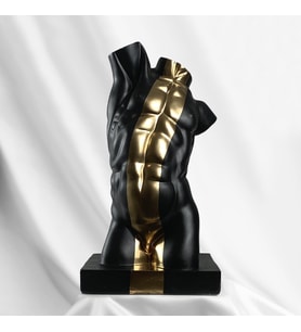 Torso 'Gold Line' Dekoratif Heykel, Pop Art Roma Yunan Heykelleri