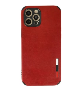 Newface Apple iPhone 12 Pro Kılıf Loop Deri Silikon - Kırmızı