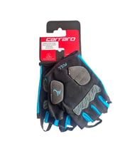 CARRARO MAVİ-SİYAH KISA PARMAK BİSİKLET ELDİVENİ XLARGE (Siyah-Mavi)