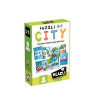 Headu Puzzle 8+1 Cıty (2-5 Yaş)