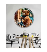Retro Tasarımlı Duvar Saati 35X35 CM (Baskılı)