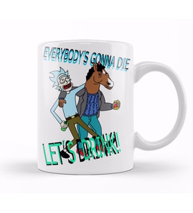 Bojack Horseman Rick and Morty Kupa Bardak Porselen