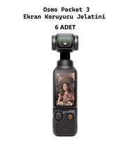 DJI Osmo Pocket 3 Uyumlu ÖN 6 Adet Şeffaf Ekran koruyucu Nano Jelatin