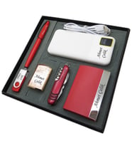 Signator® Rubina  Kişiye Özel Set - Rose Çakmak + 32 Gb. Usb Bellek + 10000 mAh Powerbank  + Roller Kalem + Çok Fonksiyonlu Çakı ve Kartvizitlik  İsme Özel Hediyelik Set (Karışık)