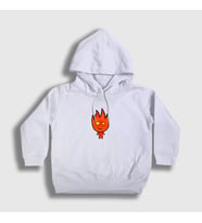 Presmono Unisex Çocuk Beyaz Ateş Ve Su Oyun Fireboy Sevgili Kapüşonlu Sweatshirt 457519tt (Beyaz)
