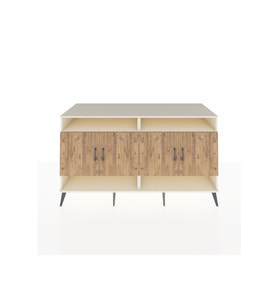 Kronos Konsol 6 Raflı 4 Kapaklı 176x59x99 Aytaşı-Çam/Aytaşı