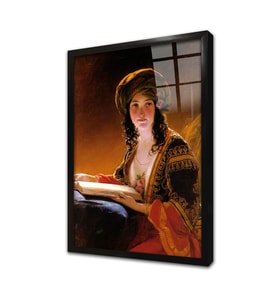 Oryantal Kadın Friedrich Von Amerling Çerçeveli Cam Tablo