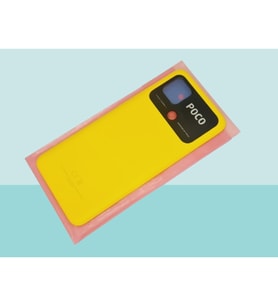 Tkgz - Xiaomi POCO C40 FULL KASA Arka Kapak Batarya Kapağı - SARI
