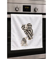 Valerine Life El Kurulama Havlusu 30x50cm Mutfak, Fırın için Pamuklu Emici Sevgi Bağı