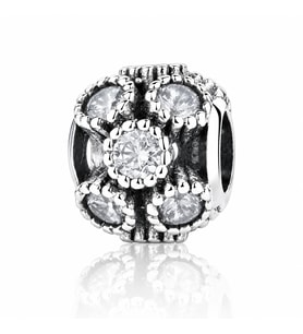 Nur Silver Taşlı Yuvarlak Gümüş Charm NUR-BL00120