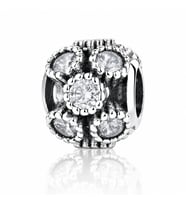 Nur Silver Taşlı Yuvarlak Gümüş Charm NUR-BL00120
