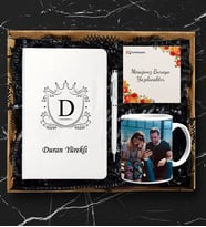 Kişiye Özel Beyaz Defter Kalem Kupa Seti HC3288