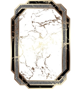 Eliana Home Baskılı, Yıkanabilir Kaymaz Taban Salon Halısı LNA1912-SM71 100x150 cm (Beyaz)