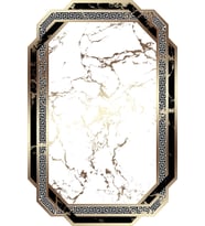 Eliana Home Baskılı, Yıkanabilir Kaymaz Taban Salon Halısı LNA1912-SM71 100x150 cm (Beyaz)
