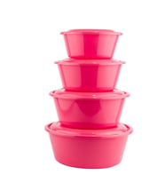 4lü Kapaklı Leğen Takım 1nci Kalite (Pembe)