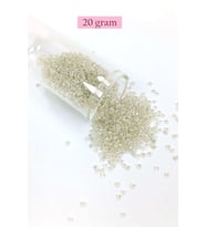 Dökme Cam Kum Boncuk (11/0) 2 mm - 20 Gram - Şeffaf - BNC034