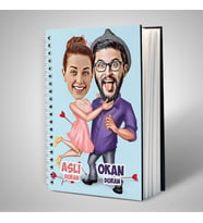 Aşk Bize Benzer Karikatürlü Sevgili Defteri
