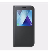 Galaxy A7(2017) ile Uyumlu S View Cover Siyah EF-CA720PBEGWW