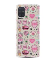 Samsung a71 A72 A73 A7 A9 2018 C7 C9 Kılıf Desenli Silikon Donut Flamingo 1415