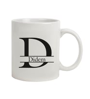 İsme Özel Kupa Bardak - Siyah Çizgi Detaylı