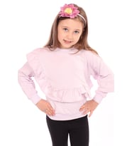 Toontoy Kız Çocuk Sweatshirt (Açık Lila)