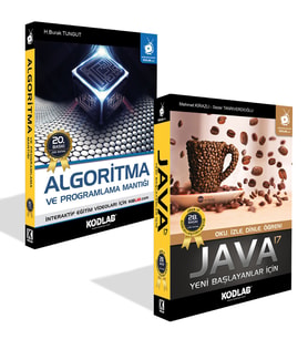 KODLAB YAYIN JAVA EĞİTİM SETİ KİTABI (Siyah - Beyaz)