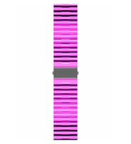Huawei GT2 42mm 20mm Uyumlu Kordon Şeffaf Renkli Transparan KRD-27 Kayış (Pembe)